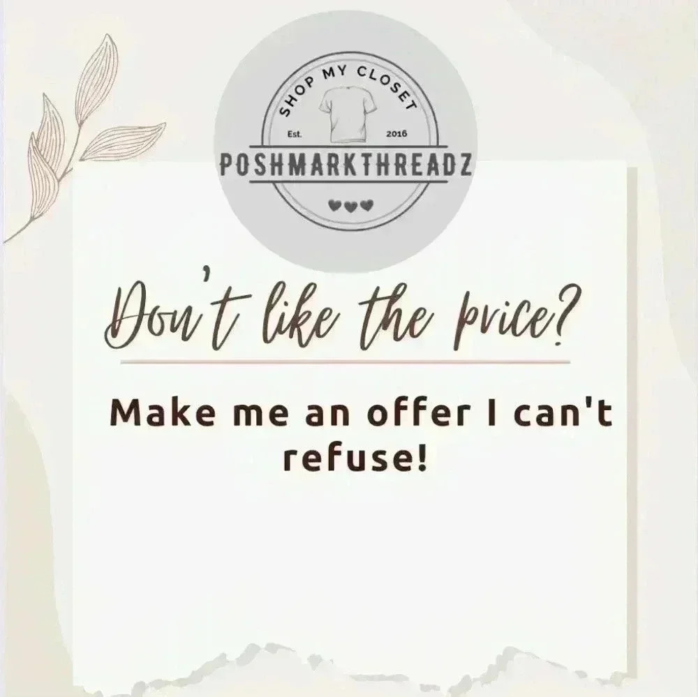 Love the item but not the price?. Make me an offer!